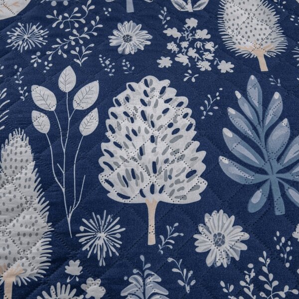 Prekrivač za krevet INDIGO BLOOM, plavi Dimenzije: 220 x 240 cm