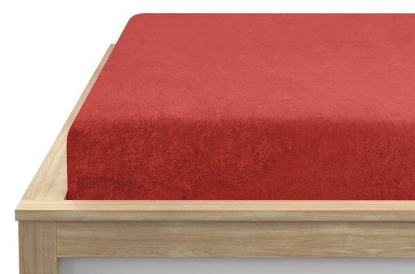 Frotirna plahta crvena 90x200 cm Gramaža ( gustina vlakna): Lux (190 g/m2)