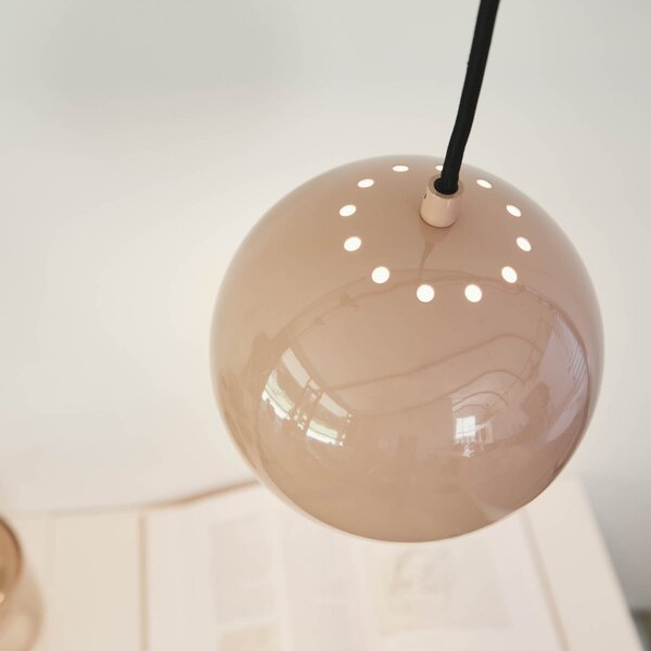 Viseće Svjetiljka FRANDSEN, Ball, prigušiv, Bež, Dnevna soba, Metal, Dizajn