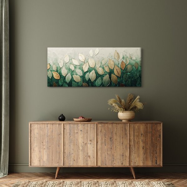 Slika - Zlatno-zeleno lišće (120x50 cm)