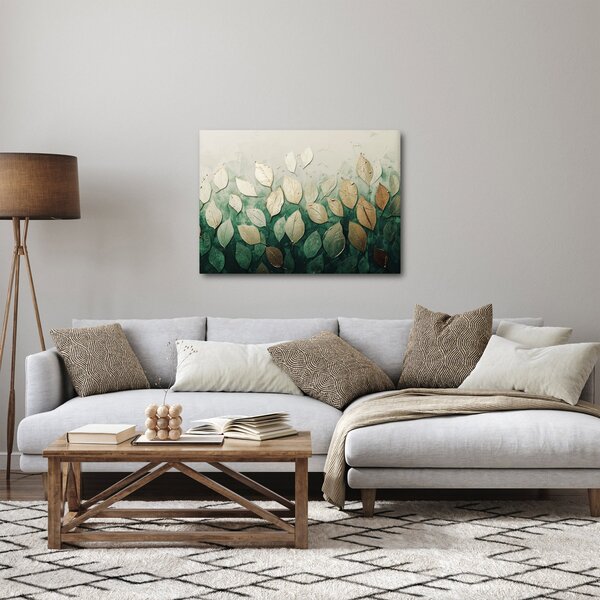 Slika - Zlatno-zeleno lišće (70x50 cm)