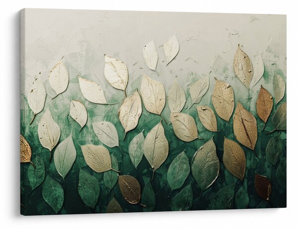 Slika - Zlatno-zeleno lišće (70x50 cm)