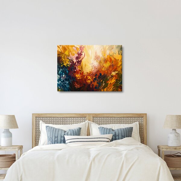 Slika - Apstraktna slika cvijeća (70x50 cm)