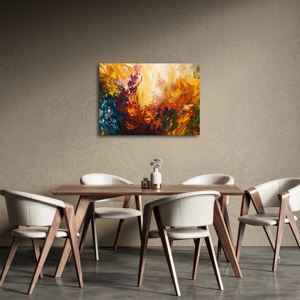 Slika - Apstraktna slika cvijeća (70x50 cm)