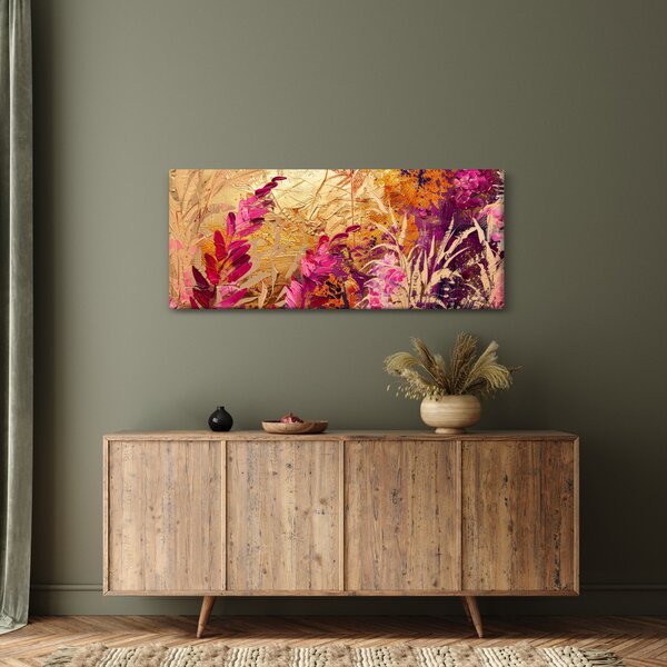 Slika - Apstraktna slika cvijeća II. (120x50 cm)