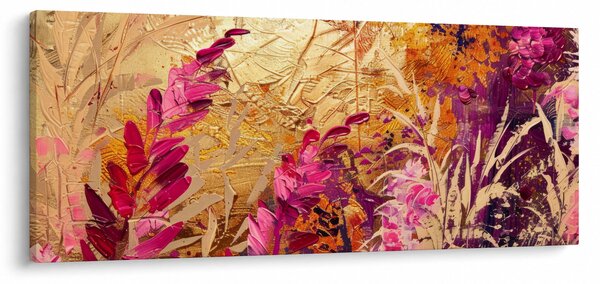 Slika - Apstraktna slika cvijeća II. (120x50 cm)