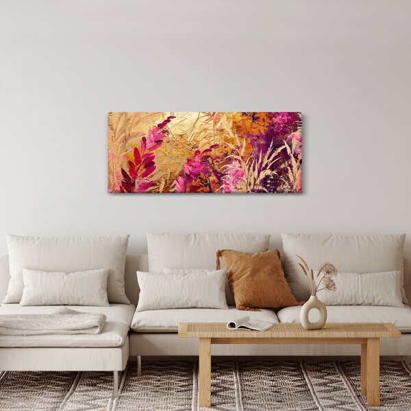 Slika - Apstraktna slika cvijeća II. (120x50 cm)