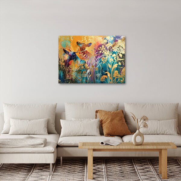 Slika - Apstraktno slikanje prirode (70x50 cm)