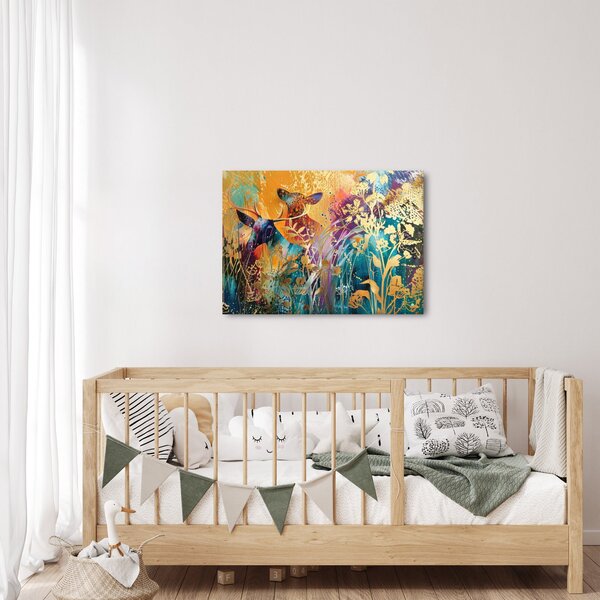 Slika - Apstraktno slikanje prirode (70x50 cm)
