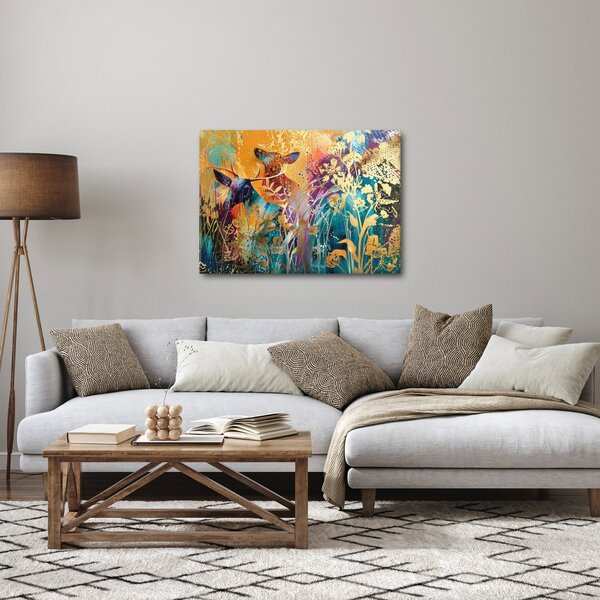 Slika - Apstraktno slikanje prirode (70x50 cm)