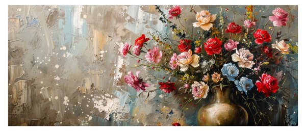 Slika - Vaza s cvijećem (120x50 cm)