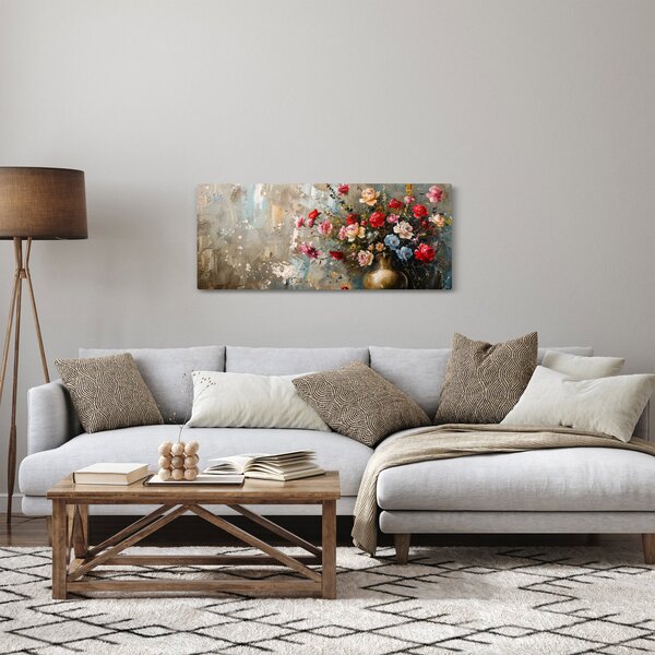 Slika - Vaza s cvijećem (120x50 cm)
