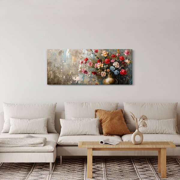 Slika - Vaza s cvijećem (120x50 cm)
