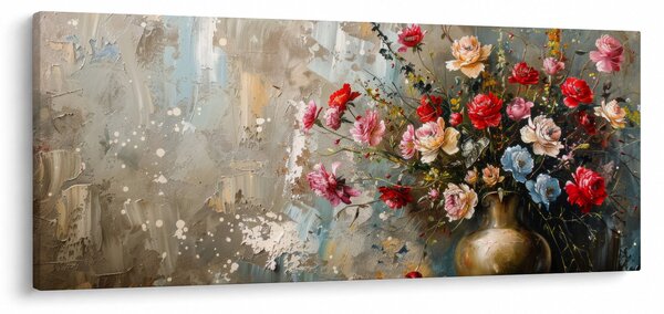 Slika - Vaza s cvijećem (120x50 cm)