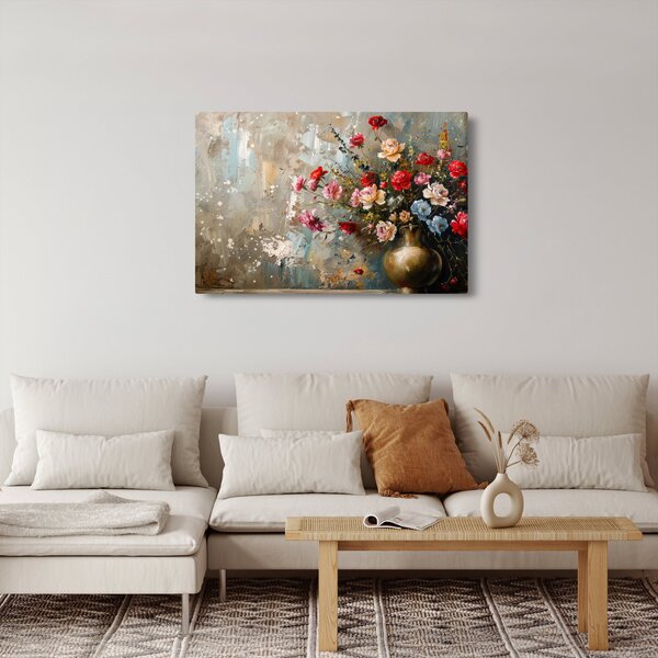 Slika - Vaza s cvijećem (90x60 cm)