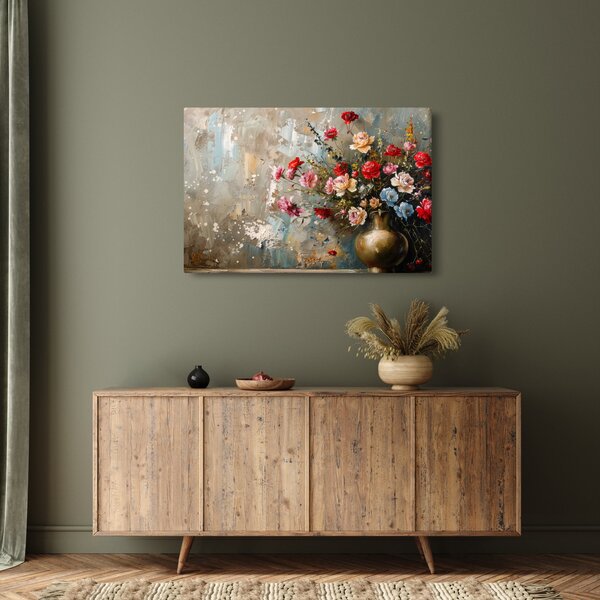 Slika - Vaza s cvijećem (90x60 cm)