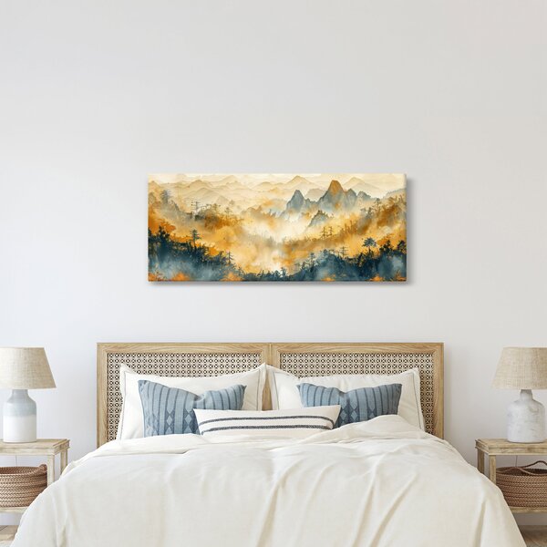 Slika - Planine, akvarel (120x50 cm)