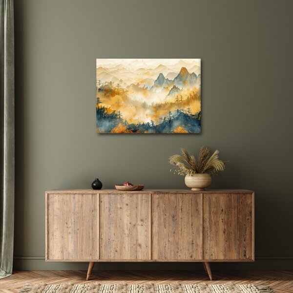 Slika - Planine, akvarel (70x50 cm)