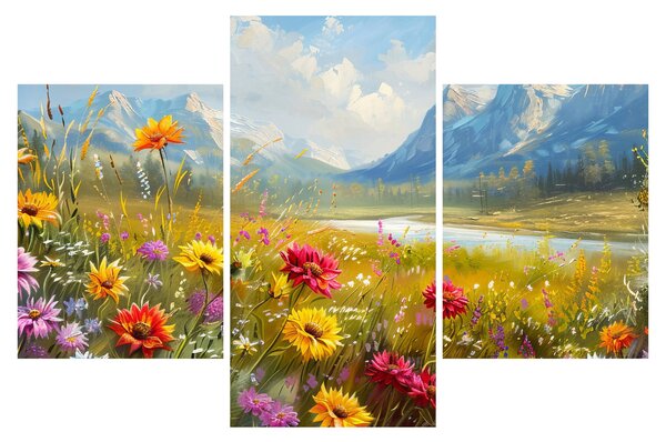 Slika - Naslikani pejzaž (90x60 cm)