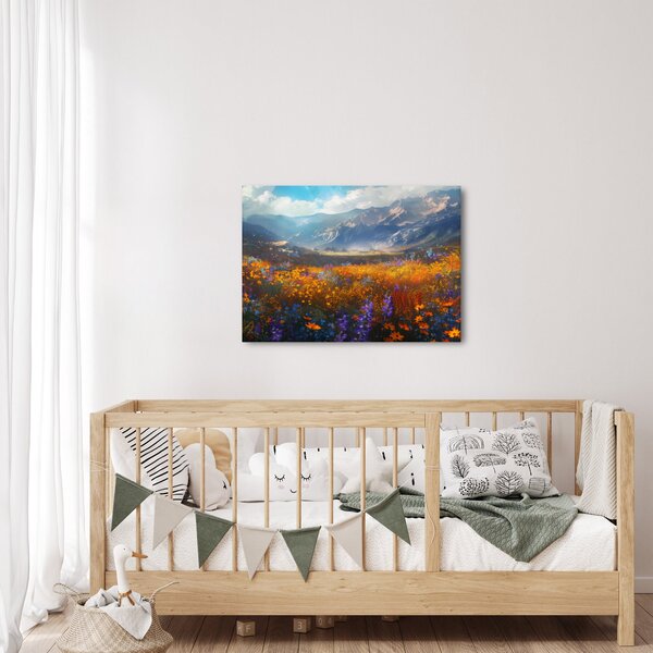 Slika - Slikani planinski pejzaž II. (70x50 cm)