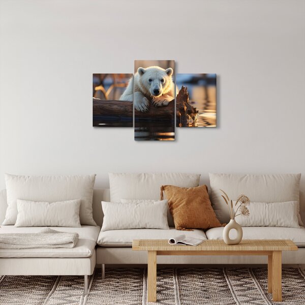 Slika - Polarni medvjed (90x60 cm)