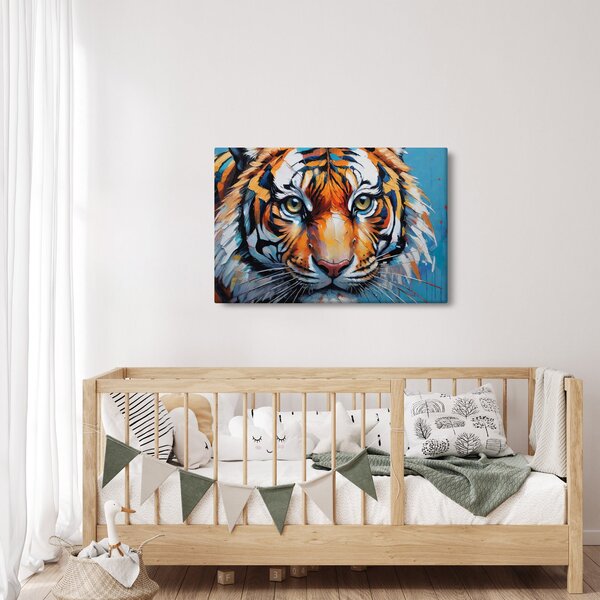 Slika - Pogled na tigra, slika (90x60 cm)