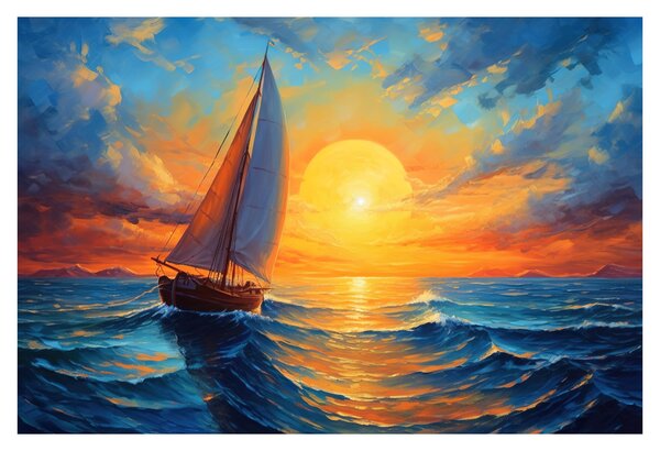 Slika - Jedrilice (90x60 cm)