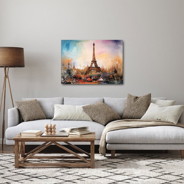Slika - Slikanje Eiffelovog tornja (70x50 cm)
