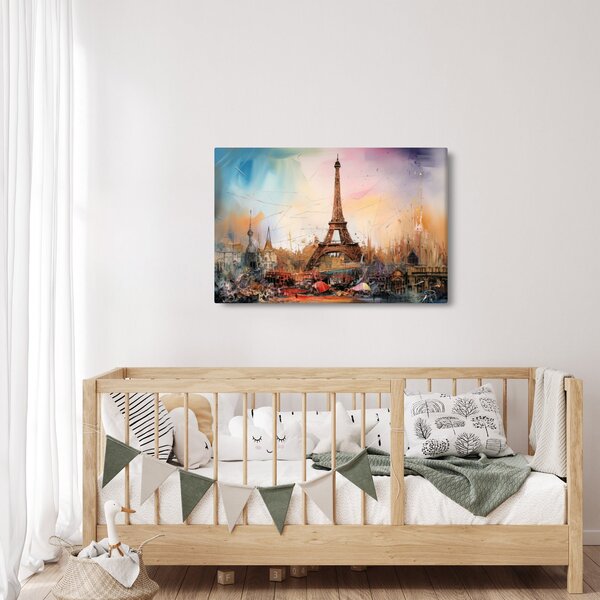 Slika - Slikanje Eiffelovog tornja (90x60 cm)