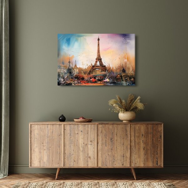 Slika - Slikanje Eiffelovog tornja (90x60 cm)