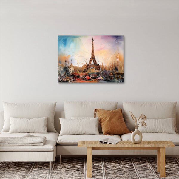 Slika - Slikanje Eiffelovog tornja (70x50 cm)