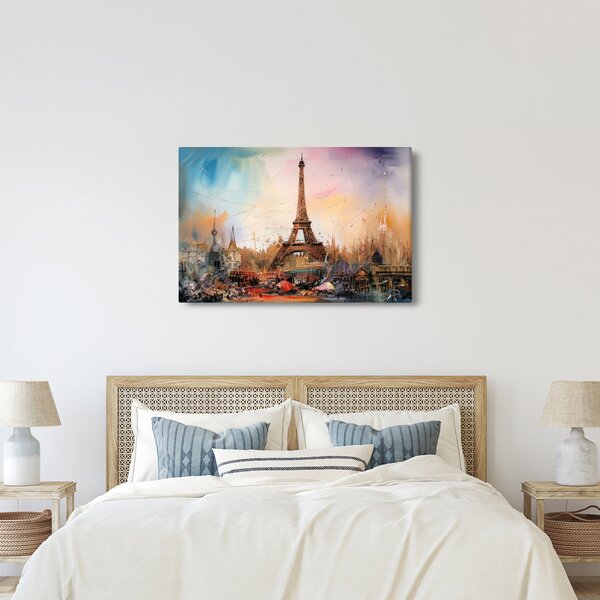 Slika - Slikanje Eiffelovog tornja (90x60 cm)