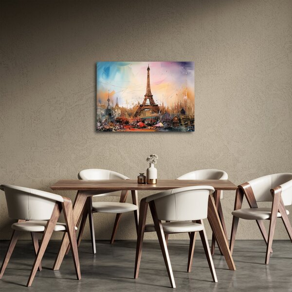 Slika - Slikanje Eiffelovog tornja (70x50 cm)
