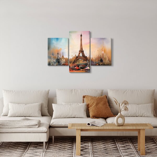Slika - Slikanje Eiffelovog tornja (90x60 cm)