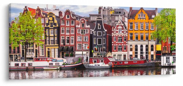Slika - Amsterdam, plesne kuće (120x50 cm)