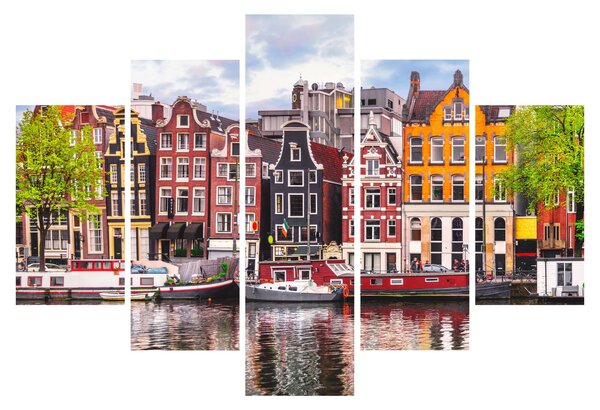 Slika - Amsterdam, plesne kuće (150x105 cm)