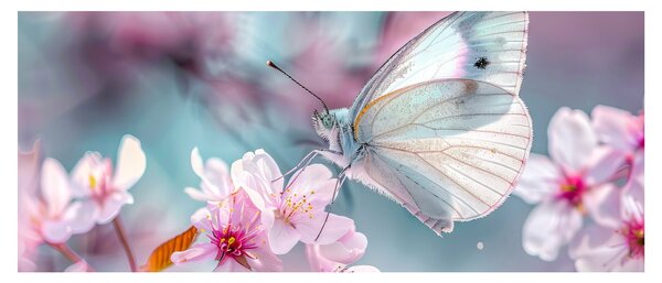 Slika - Leptir na stablu trešnje (120x50 cm)