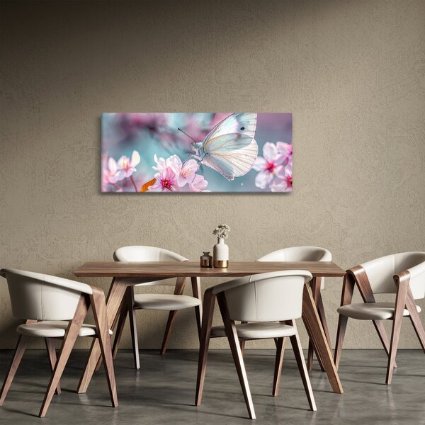 Slika - Leptir na stablu trešnje (120x50 cm)