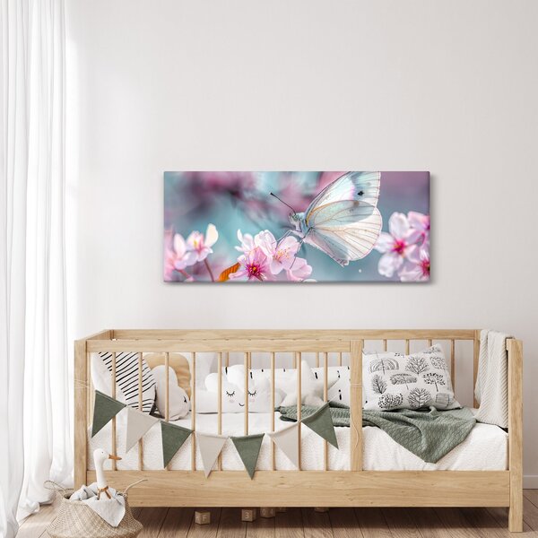 Slika - Leptir na stablu trešnje (120x50 cm)