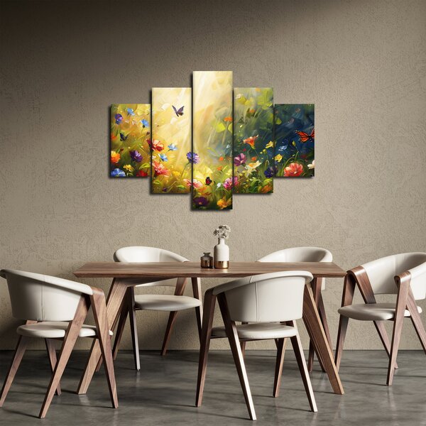 Slika - Proljetna cvjetna livada, slika (150x105 cm)