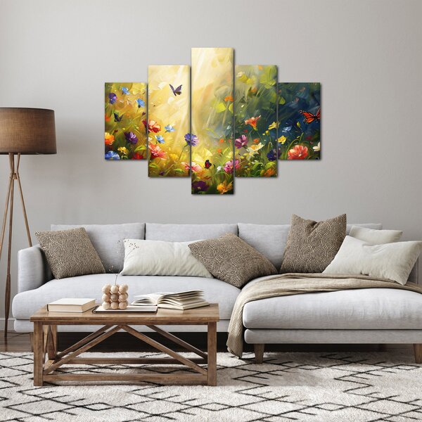 Slika - Proljetna cvjetna livada, slika (150x105 cm)