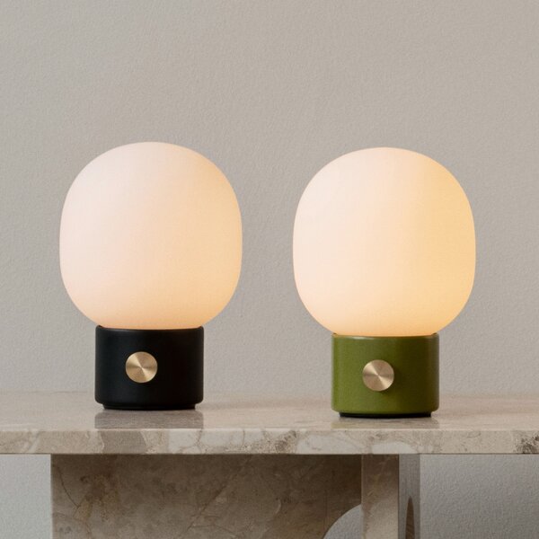 Stolne Lampa Audo Copenhagen, JWDA, prigušiv, Crno, Dnevna soba, Staklo, Dizajn