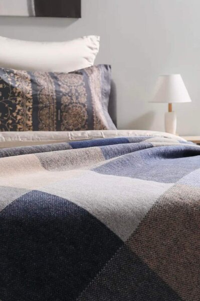 Deka Cotton Blue Woven 150x200