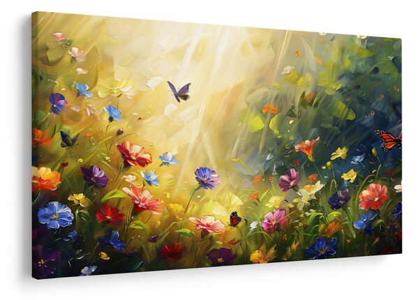 Slika - Proljetna cvjetna livada, slika (90x60 cm)