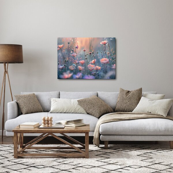 Slika - Cvijeće u pastelnim bojama (70x50 cm)