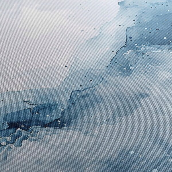 Slika - Oblaci i valovi, akvarel (120x50 cm)