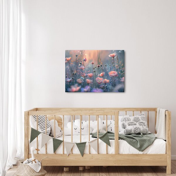 Slika - Cvijeće u pastelnim bojama (70x50 cm)