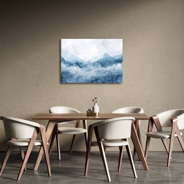 Slika - Oblaci i valovi, akvarel (70x50 cm)