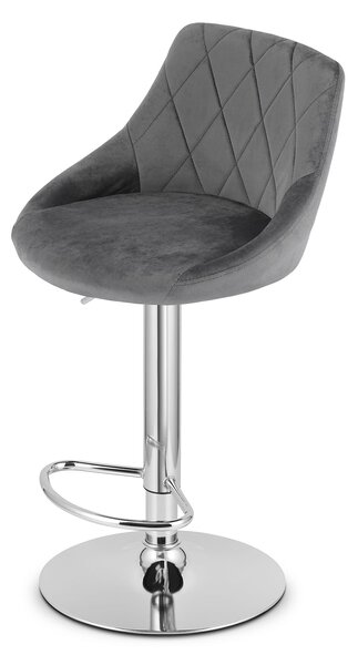 Siva barska stolica KAST VELVET