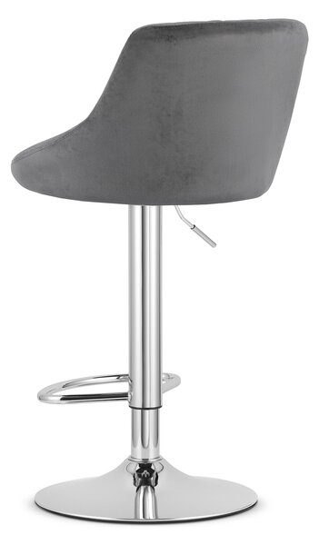 Siva barska stolica KAST VELVET